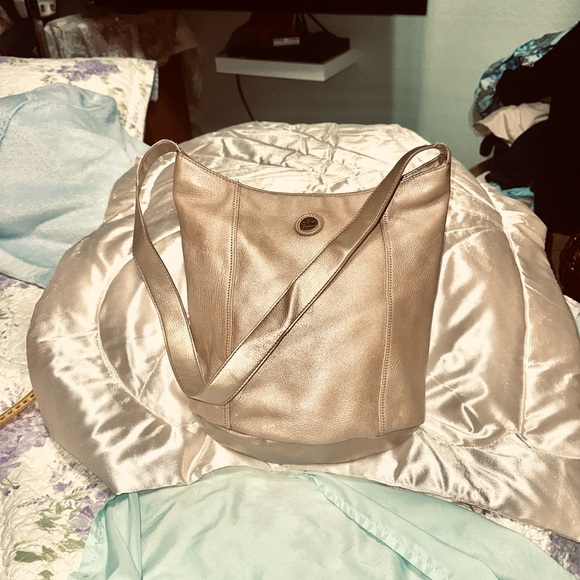 The Sak Metallic Gold Shoulder Bag - Picture 2 of 6